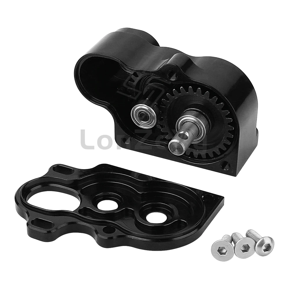 Ultra Light LCG Metal Transmission Low Speed Gearbox With Motor Gear For 1/10 RC Car SCX10 TRX4 RC4WD Capra Upgrade Part