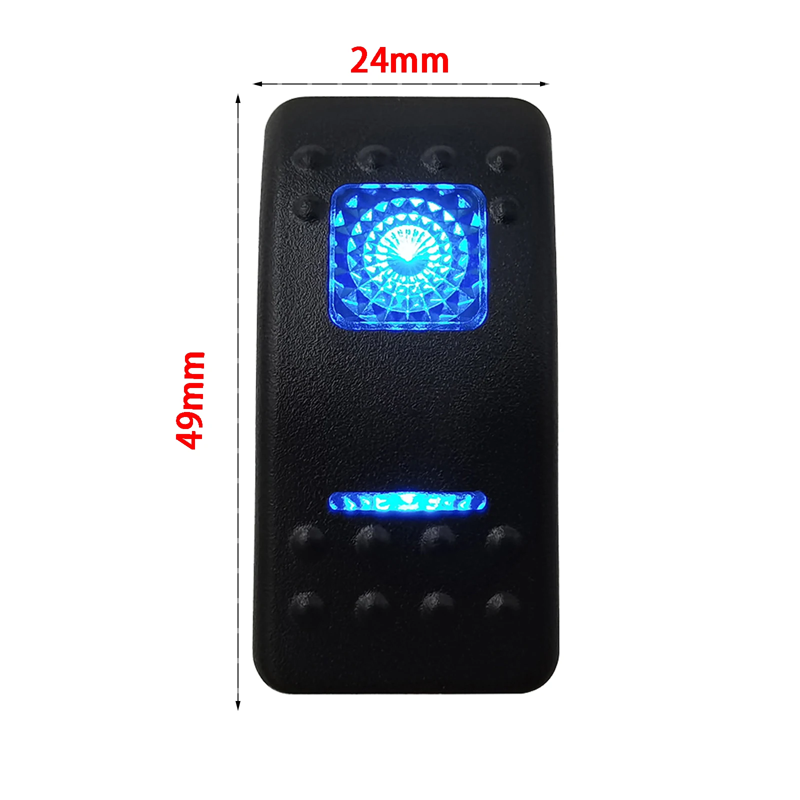 Botón de interruptor basculante Led azul, 5 pines y 7 pines, encendido y apagado para coche, barco marino, estilo NARVA ARB, piezas de luces interiores, accesorios para Camper