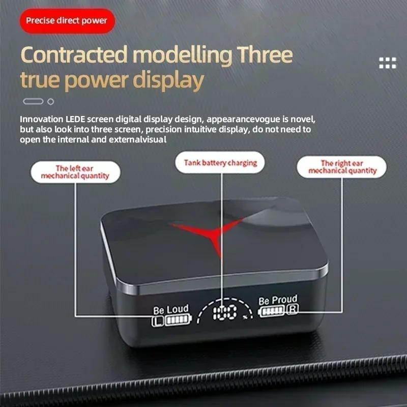 기존 TWS M90 무선 헤드폰 게임용 이어폰 Bluetooth 5.3 스포츠 이어 버드 iphone Xiaomi 용 음악 헤드셋 무료 배송