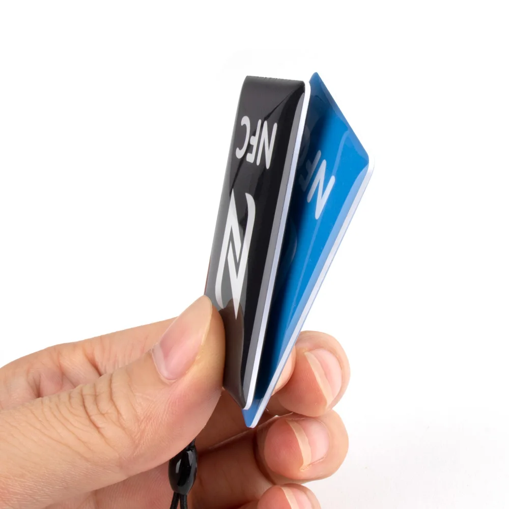 Epoxy Resin Tag Smart Card Lable para todos os telefones habilitados para NFC, retangular, ISO14443A, 144 Bytes, 13,56 MHz, ISO14443A, 6PCs