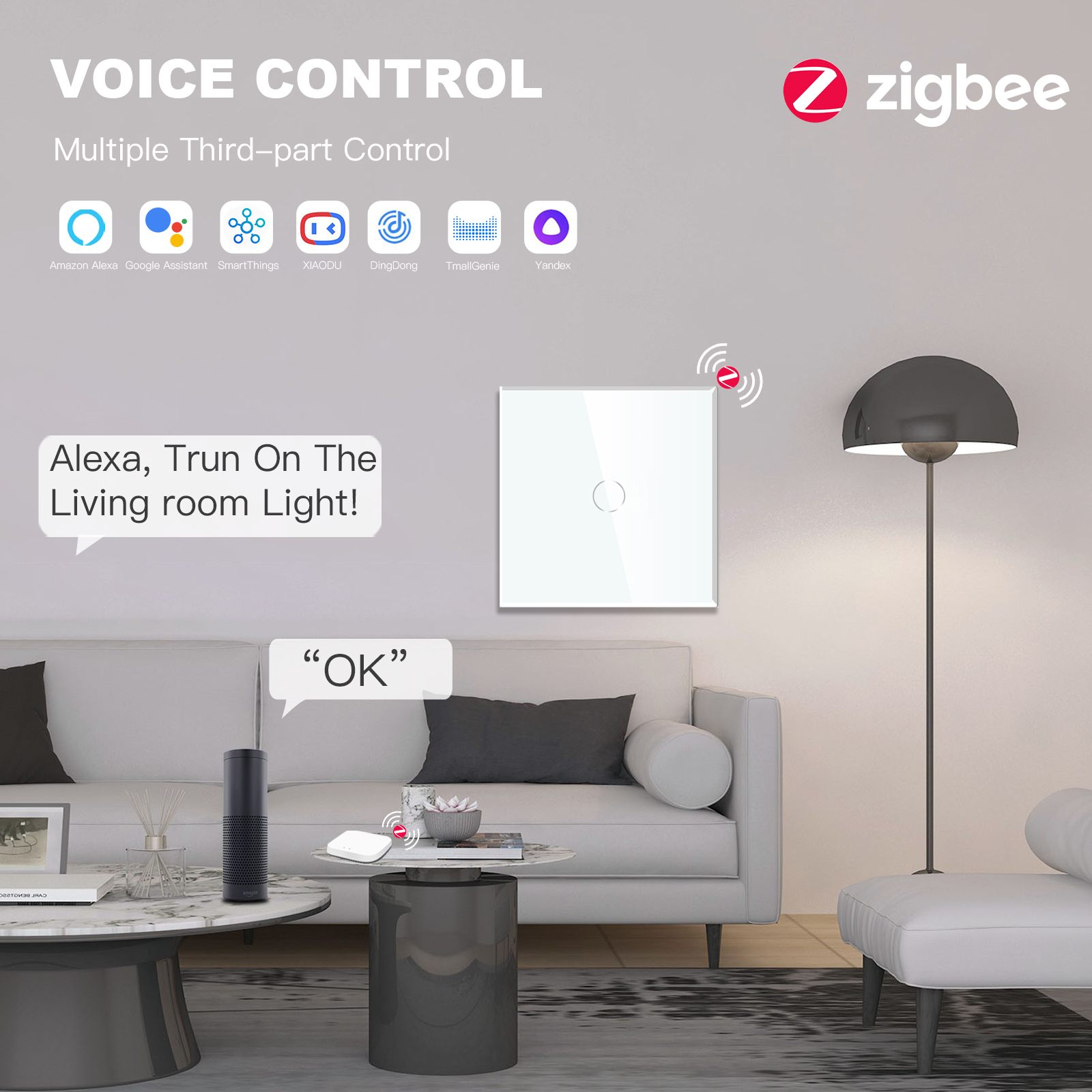 BSEED Zigbee 1/2/3Gang сенсорные выключатели света 1/2/3Way Tuya Smart Life Alice App Control Plus нормальные розетки европейского стандарта требуется нейтраль