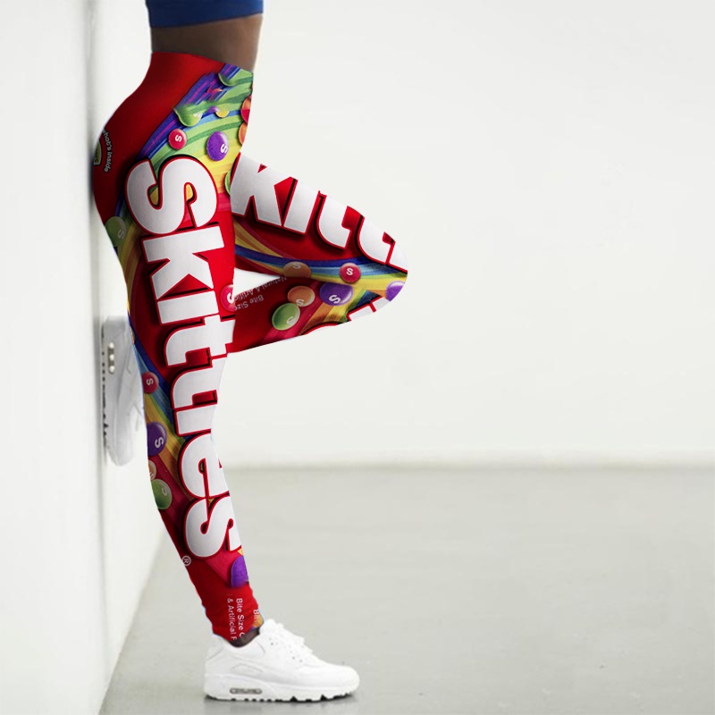 レギンス女性ハイウエスト 3D スナックプリントヨガパンツジムレギンスファムシームレスレギンス女性 Leginsy セクシーなスポーツ Legins