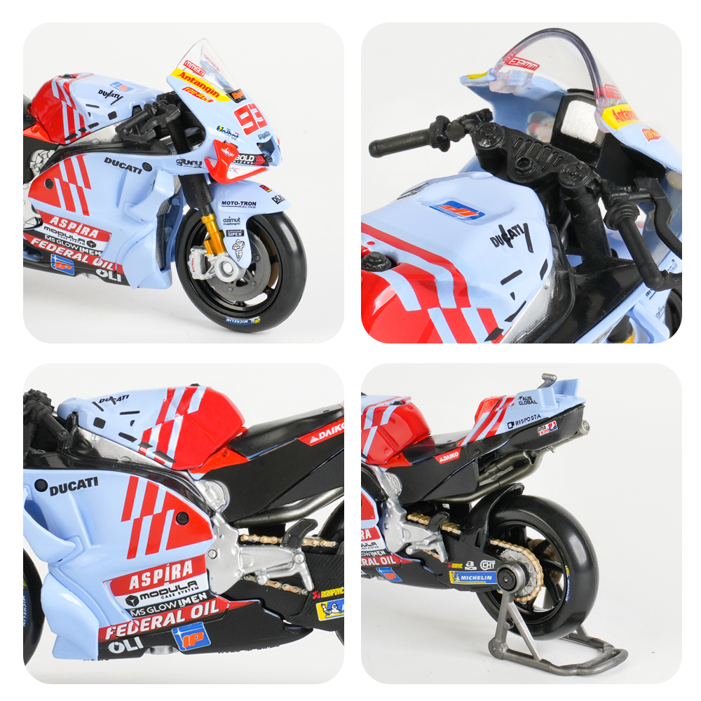 Maisto 1:18 Gresini Racing 2024 GP Racing Repsol Team, литые автомобили, Коллекционные модели мотоциклов, игрушки