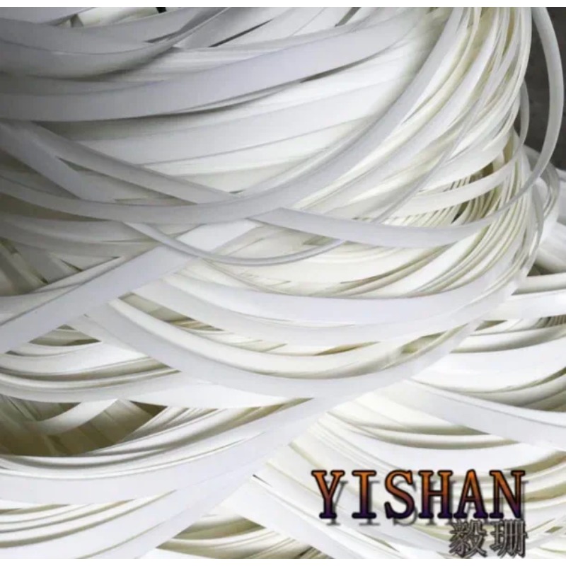 70Meters(500g)  Width:8mm White Gradient Flat Synthetic Rattan Weaving Material Plastic Knit Repair Chair Table PE Rattan