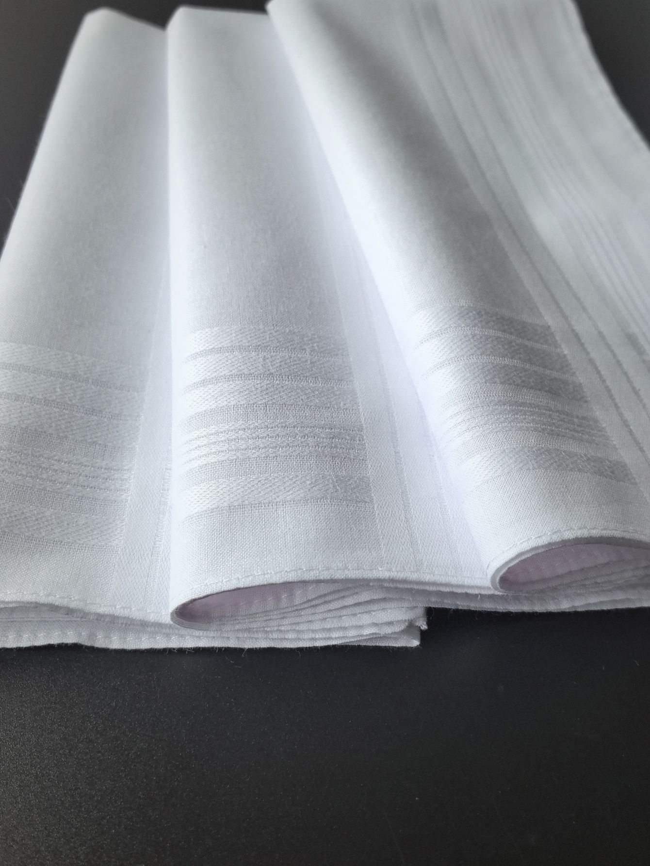 Dünnes Gefühl 6 Stück reine Baumwolle weiß Taschentuch Satin Satin Gentleman Taschentuch Anzug Schule DIY Doodle liefert einfarbig