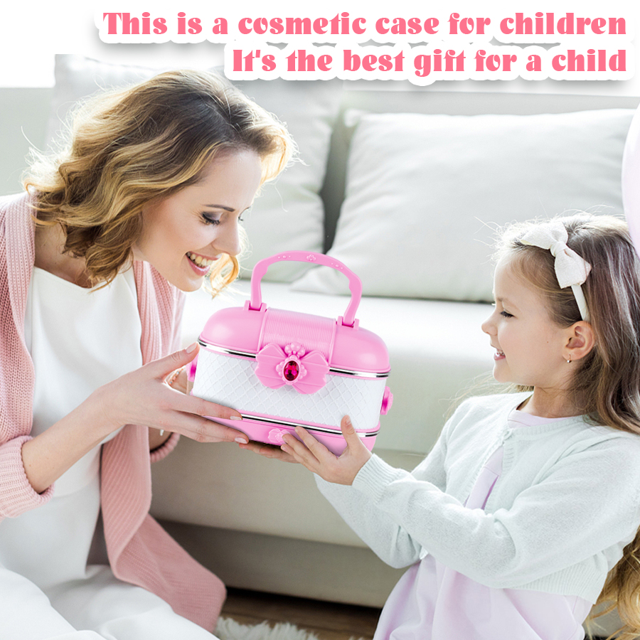 Giocattoli per ragazze lavabili per bambini - Kit trucco per bambini per ragazza, set trucco reale, kit trucco per bambine per bambini piccoli Pr