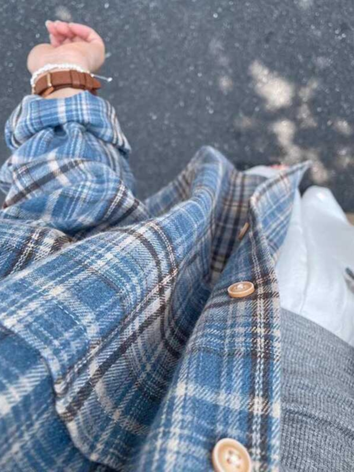 Csa de Manga Longa em Estilo Casual com Estampa de Xadrez em Cores Contrastantes para Homens e Mulheres, Tendência de Prim...