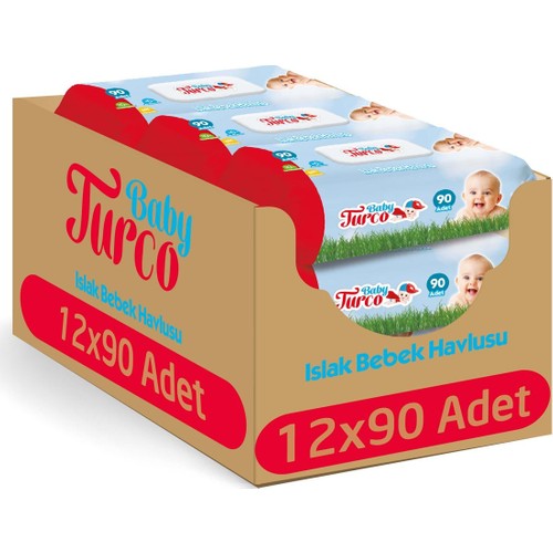 Bé Turco Khăn Ướt 90'lı X 12