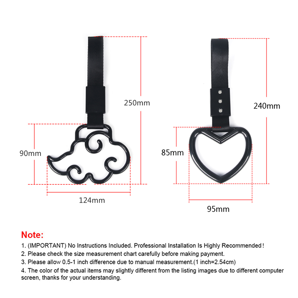 JDM Train Bus Handle Hand Strap 1pcs Ring Heart Styling Drift Charm Strap Drift Auto Accessories Car Strap