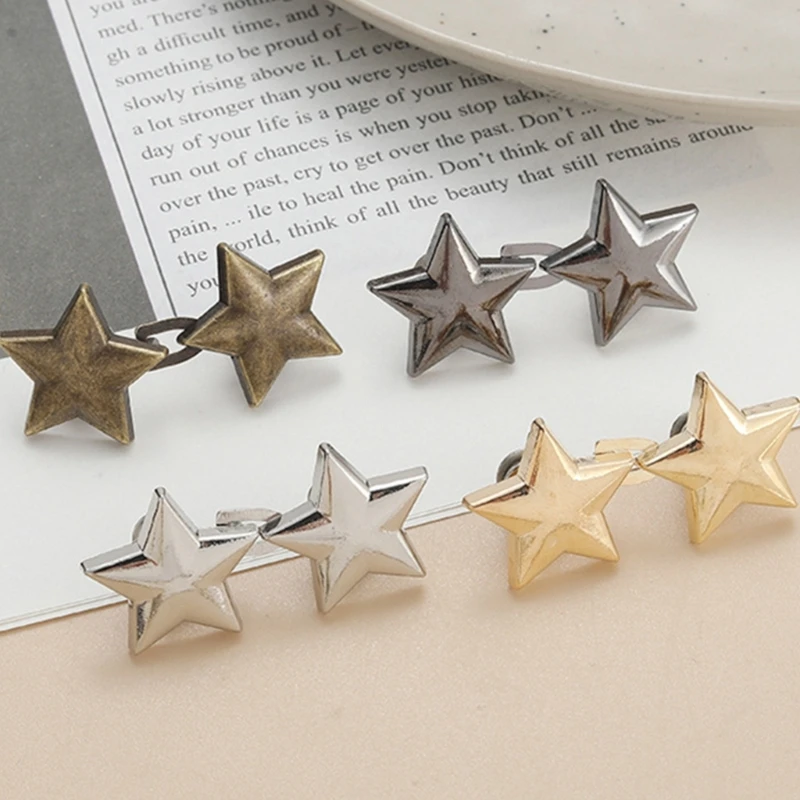 Jean Button Pins verstellbare Taille Schnalle Star Pant Pin kein Näh stern straffen Taille Button Pin Instant Button für Hose