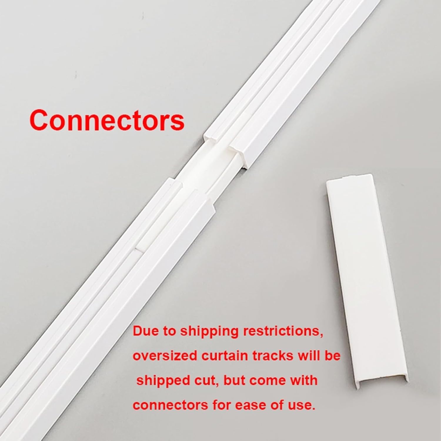 Autoadhesivo, Divisores De Ambiente, Riel De Cortina Montado En El Techo O En La Pared, Fácil De Cortar A Medida (techo blanco M