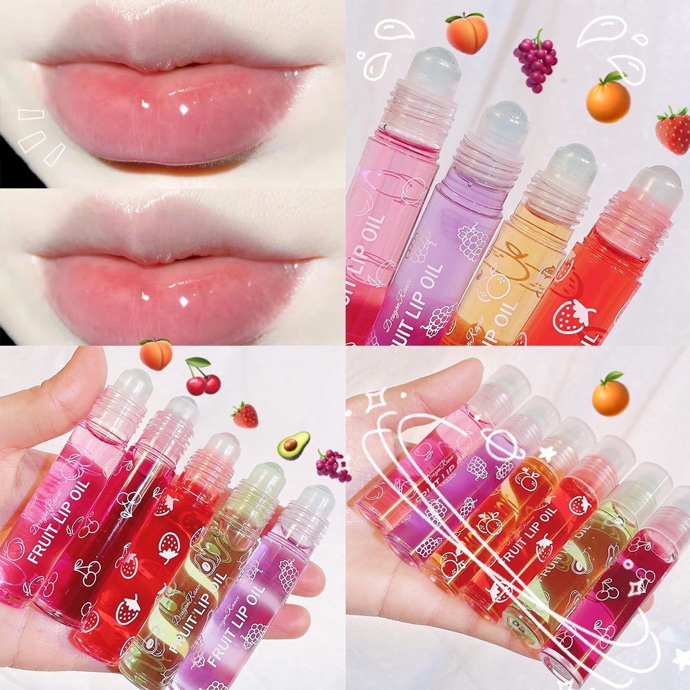Batom hidratante gotejante líquido hidratante óleo labial de karité de frutas