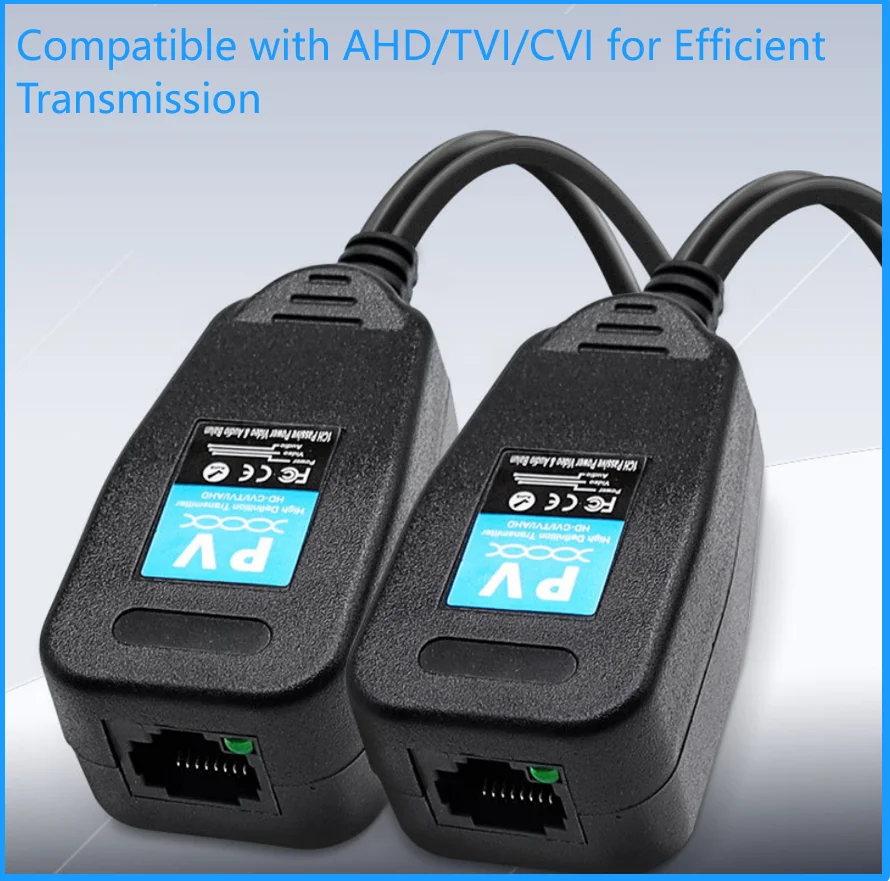 1CH Passieve Balun RJ45 CCTV Video Transceiver Coax BNC Voeding Power Connectors Voor HDCVI HDTVI AHD Analoge High Definition Camera