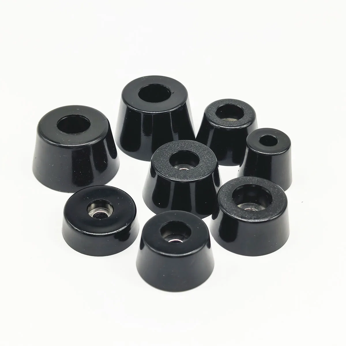 2/4/8Pc สีดำกรวยยางฟุตขาเฟอร์นิเจอร์ฟุตเก้าอี้ Protector Cushion วงกลมกันชน Pad non-Slip เพิ่ม Damping