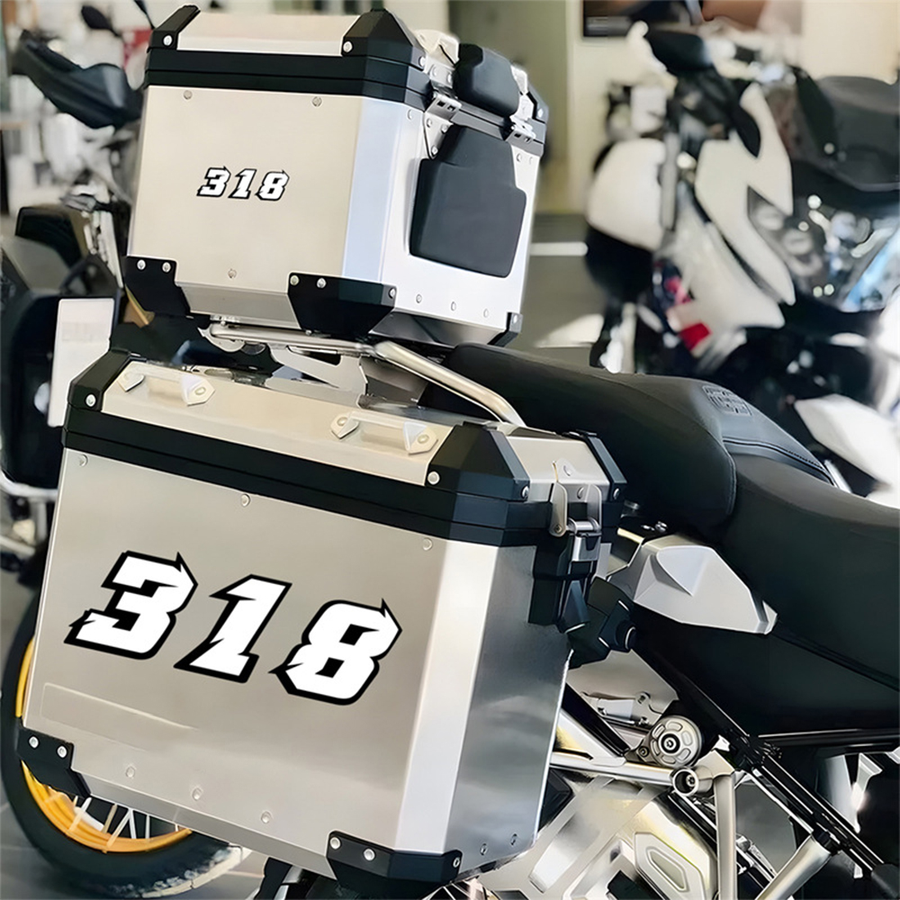 2PCS Motorrad Racing Arabische Zahlen Aufkleber DIY Refit Reflektierende Regenbogen Aufkleber Anzahl Helm Auto Styling 3D Aufkleber