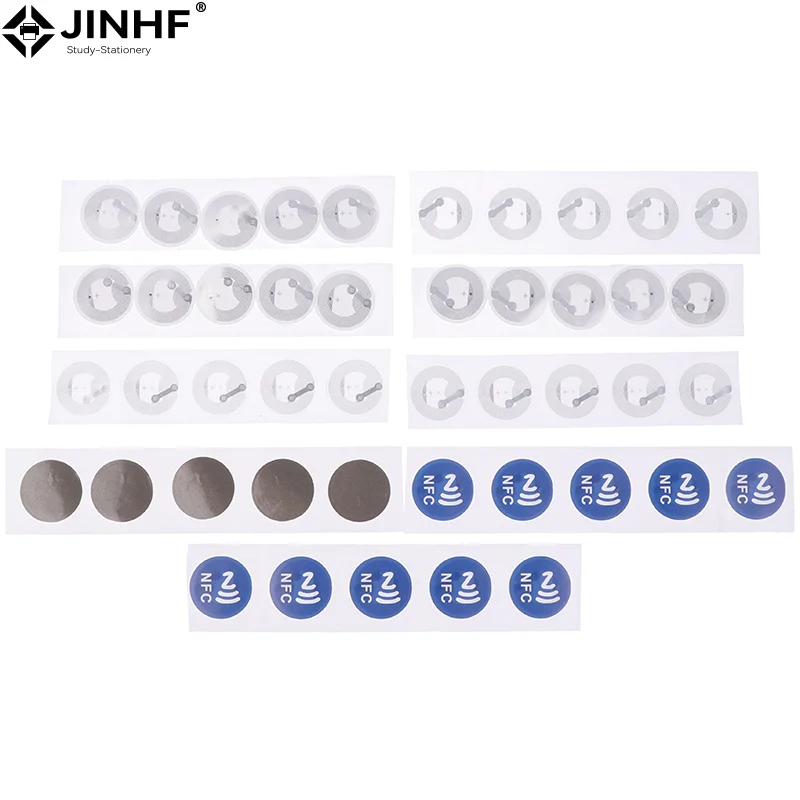 1/20/50 Uds etiquetas adhesivas NFC insignias etiqueta adhesiva RFID etiqueta electrónica pegatina de llave secreta regrabable etiquetas NFC Ntag213 Ntag215