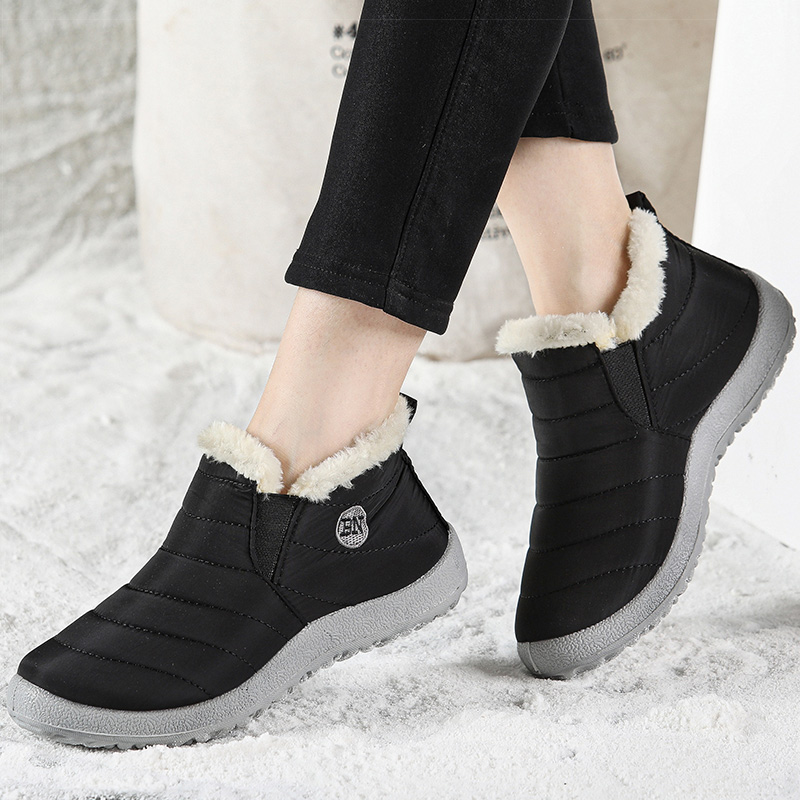 女性のブーツ暖かい毛皮の冬のブーツ女性のための防水スノーブーツ足首 Bota Ş Mujer 2023 冬の靴女性の冬の靴