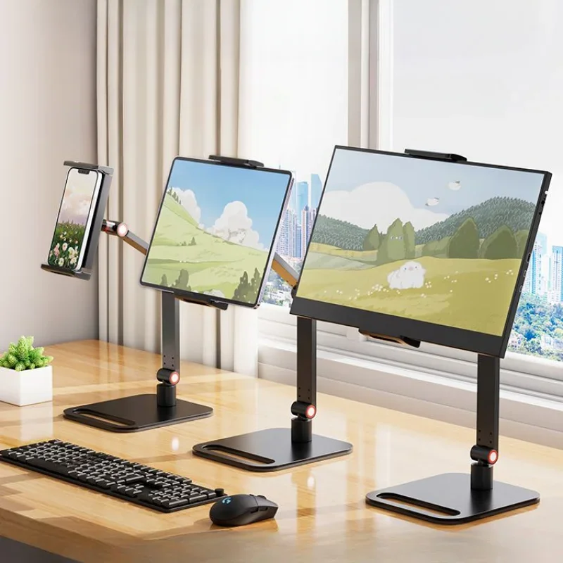 Universele monitorstandaard, bureauhouder voor 12-17,3 inch displays, VESA-montage, uitbreidbare basis, verticaal scherm opvouwbaar