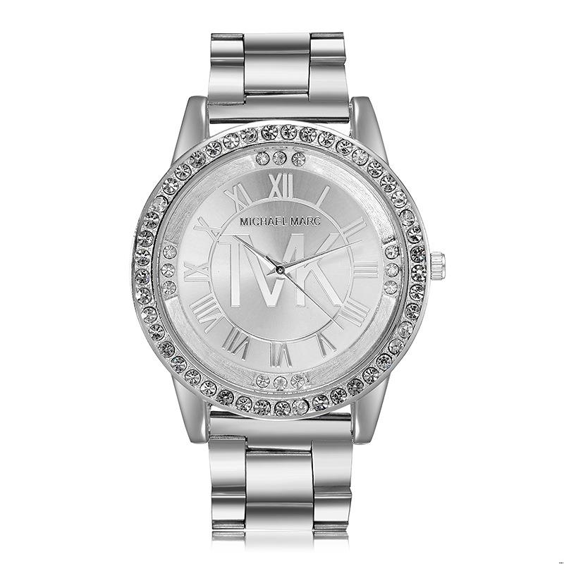 Relojes de cuarzo de marca TVK de lujo para mujer, pulsera de plata Digital romana con diamantes, reloj femenino, regalo Dropshipping