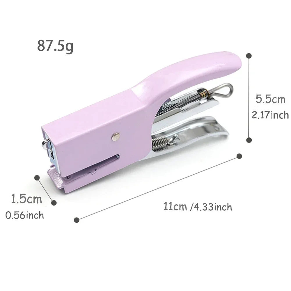 Mini 10 #   Piccola cucitrice per carta, raccoglitore per libri, durevole, colori, cancelleria, accessori per ufficio, moda, materiale scolastico per ufficio,