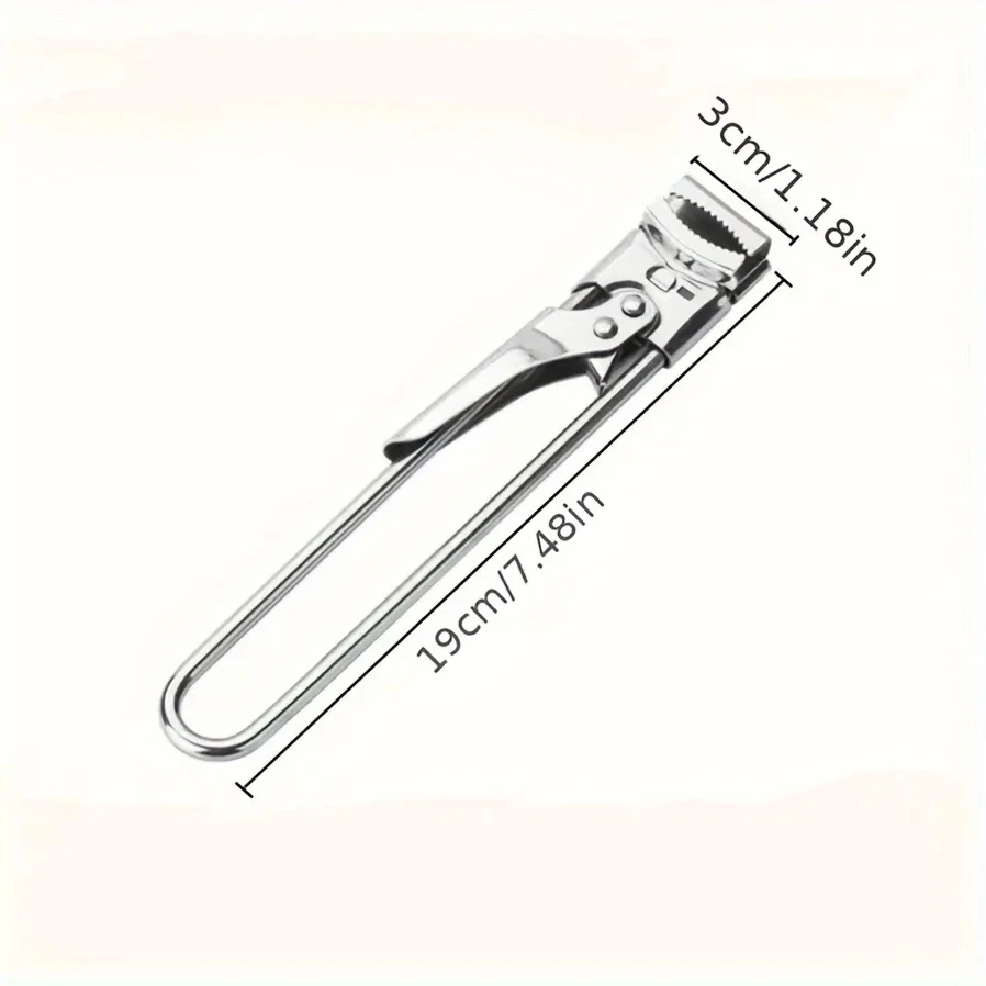 Ouvre-bouteille réglable en acier inoxydable, ouvre-boîte, facile à utiliser, non ald, accessoires de cuisine, nouveau, 1 pièce