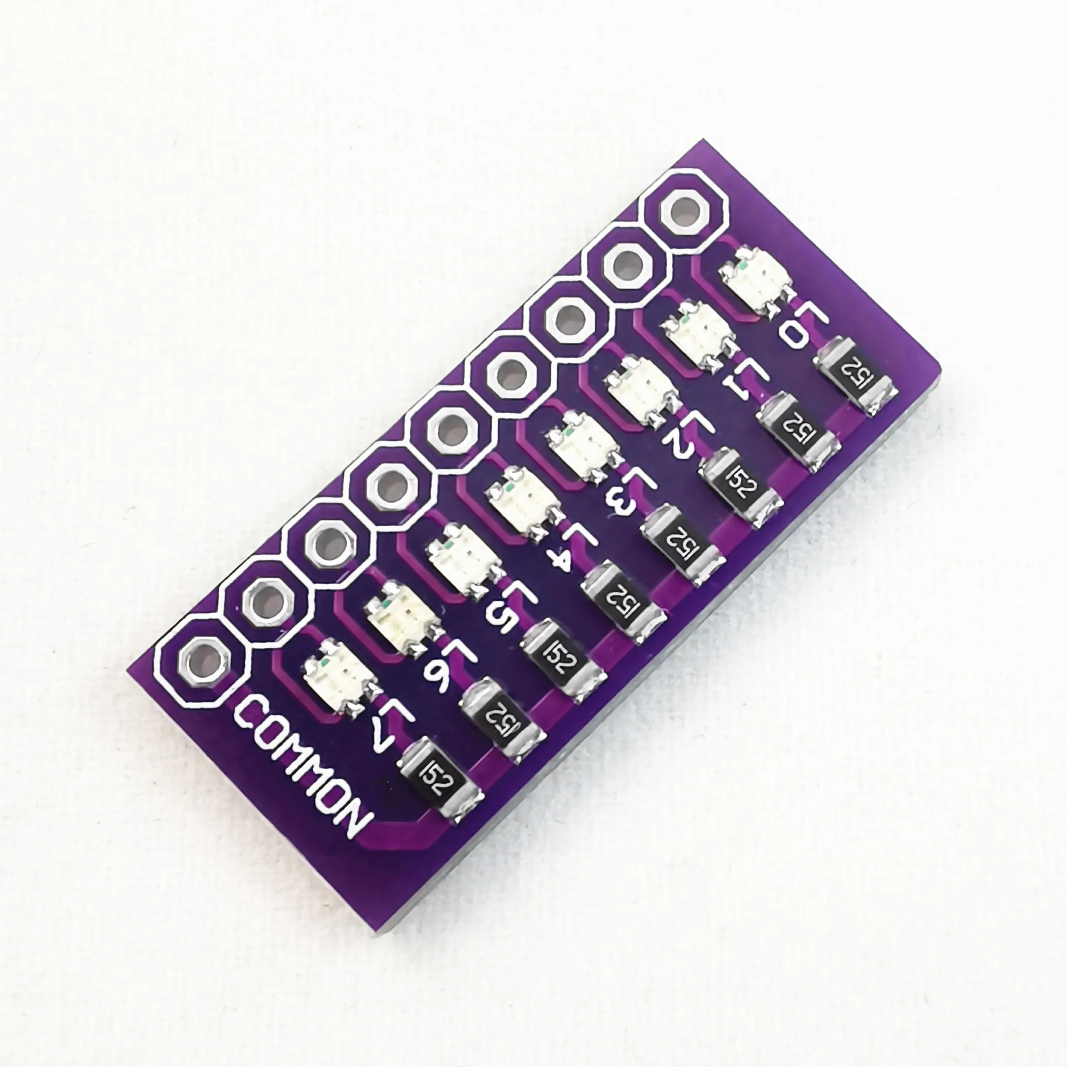 Indicatore della lampada di prova con porta a 8 bit rosso/verde/blu/rosa/viola/giallo 11 tipi di colore per STM32 STC 51 AVR PIC Arduino facile da usare