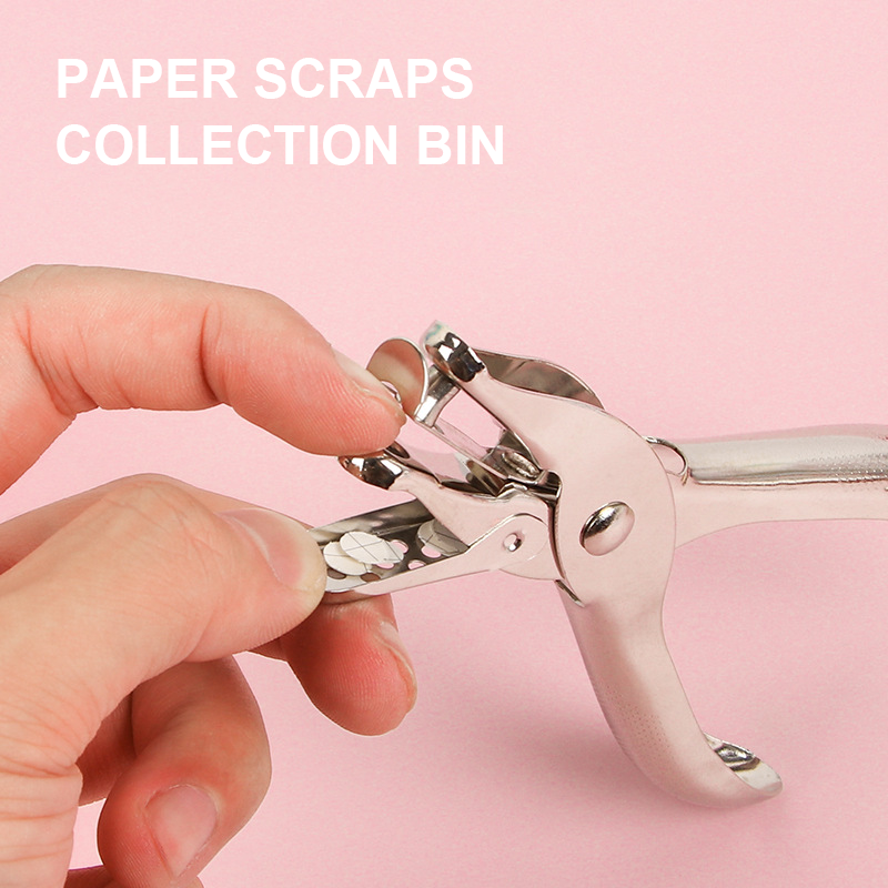 Single Hole Puncher ความจุ 6 มม.Hole Puncher มือเครื่องตัดกระดาษกระดาษสําหรับ Scrapbooking เครื่องมือ Home Office อุปกรณ์โรงเรียน