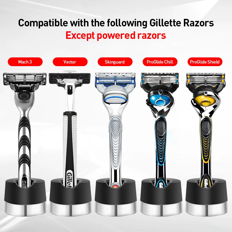 YUNCHI Magnetic Base Draining Stand for Gillette Razor