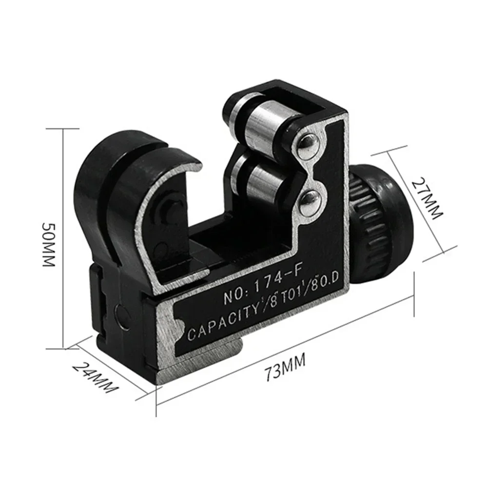 STONEGO Micro Manual Copper Tube Cutter - 3-28mm (1/8" to 1-1/8"), High-Quality Steel for Precision Cutting for Plumbing and DIY