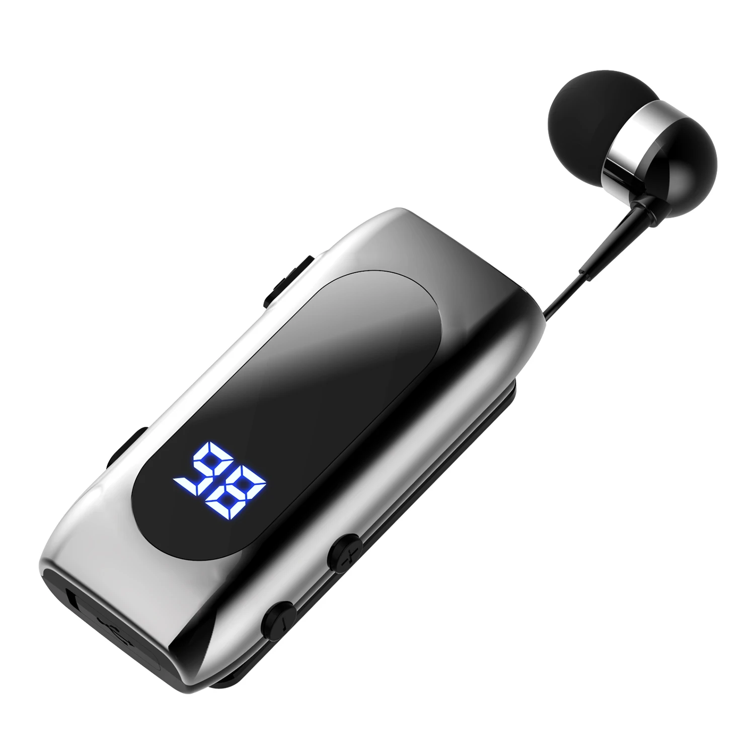 K55 Lavalier Business Bluetooth 5,2 auriculares tiempo de conversación/música 20 horas, pantalla Digital led, auriculares inalámbricos con cancelación de ruido
