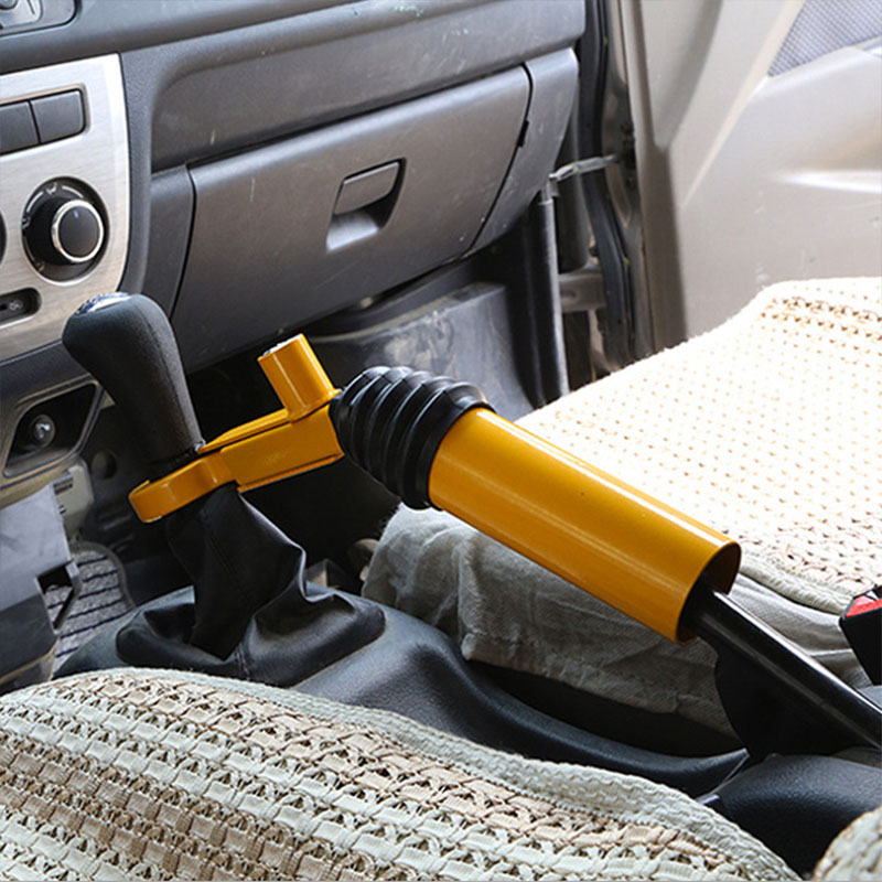 KOOJN cerradura de engranaje de coche, bloqueo de freno de mano antirrobo de acero, ajustable, Material de acero, accesorios de bloqueo de coche