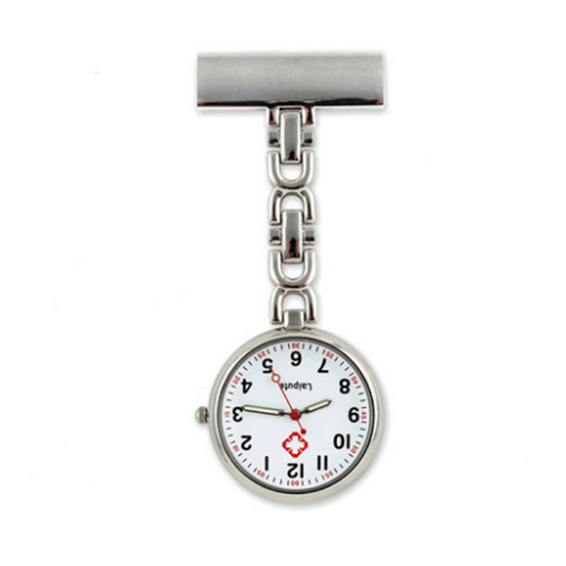 1/3 Uds. Reloj de bolsillo para enfermera, reloj duradero para enfermera, reloj duradero de acero inoxidable, reloj de enfermera elegante de acero inoxidable