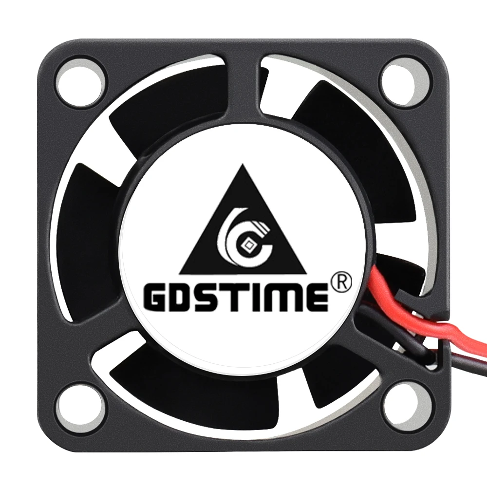Осевой кулер Gdstime для 3D-принтера, 2 шт., 5 В, 12 В, 24 В, 25x25x10 мм, 2,5 см