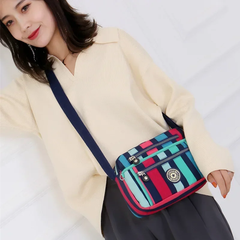 Bolsos de mensajero de nailon impermeables para mujer, Bolso pequeño, bolso de hombro, bolsos cruzados para mujer, Bolsa de mano de alta calidad
