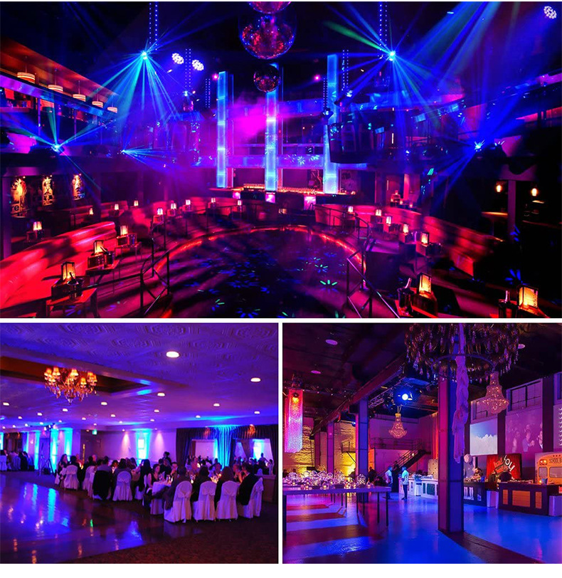 36W Professional Disco light DMX512 ควบคุมเสียง RGB LED Ktv Bar Party DJ ตกแต่งเวทีแสงโปรเจคเตอร์ par โคมไฟ