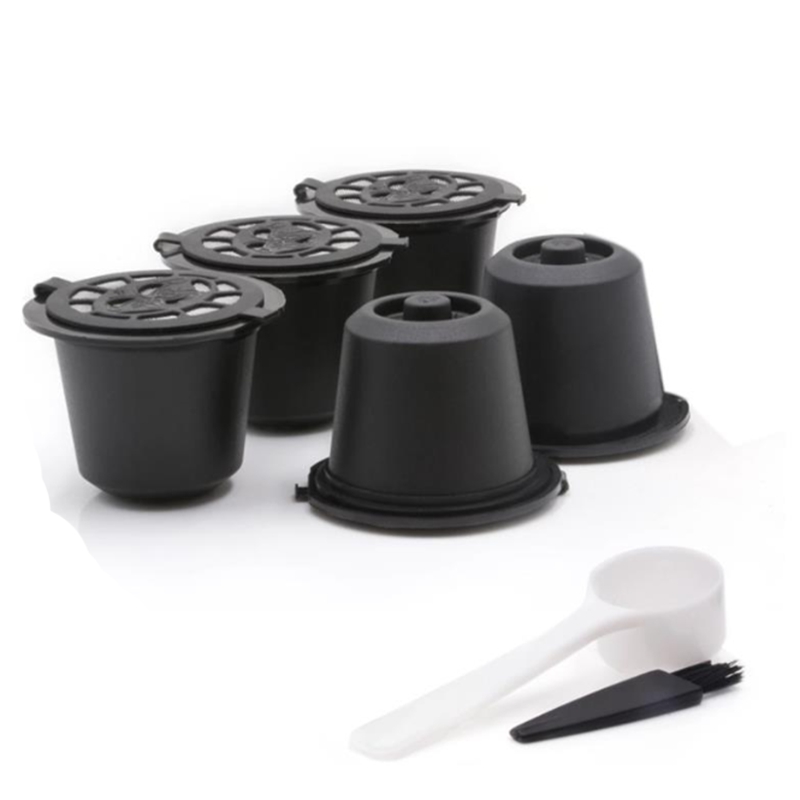5 Có Thể Tái Sử Dụng Cà Phê Viên Nespresso Viên Lọ Cà Phê Viên Lọc Cà Phê Viên Nespresso Máy Cà Phê Với Cà Phê Thìa Bàn Chải