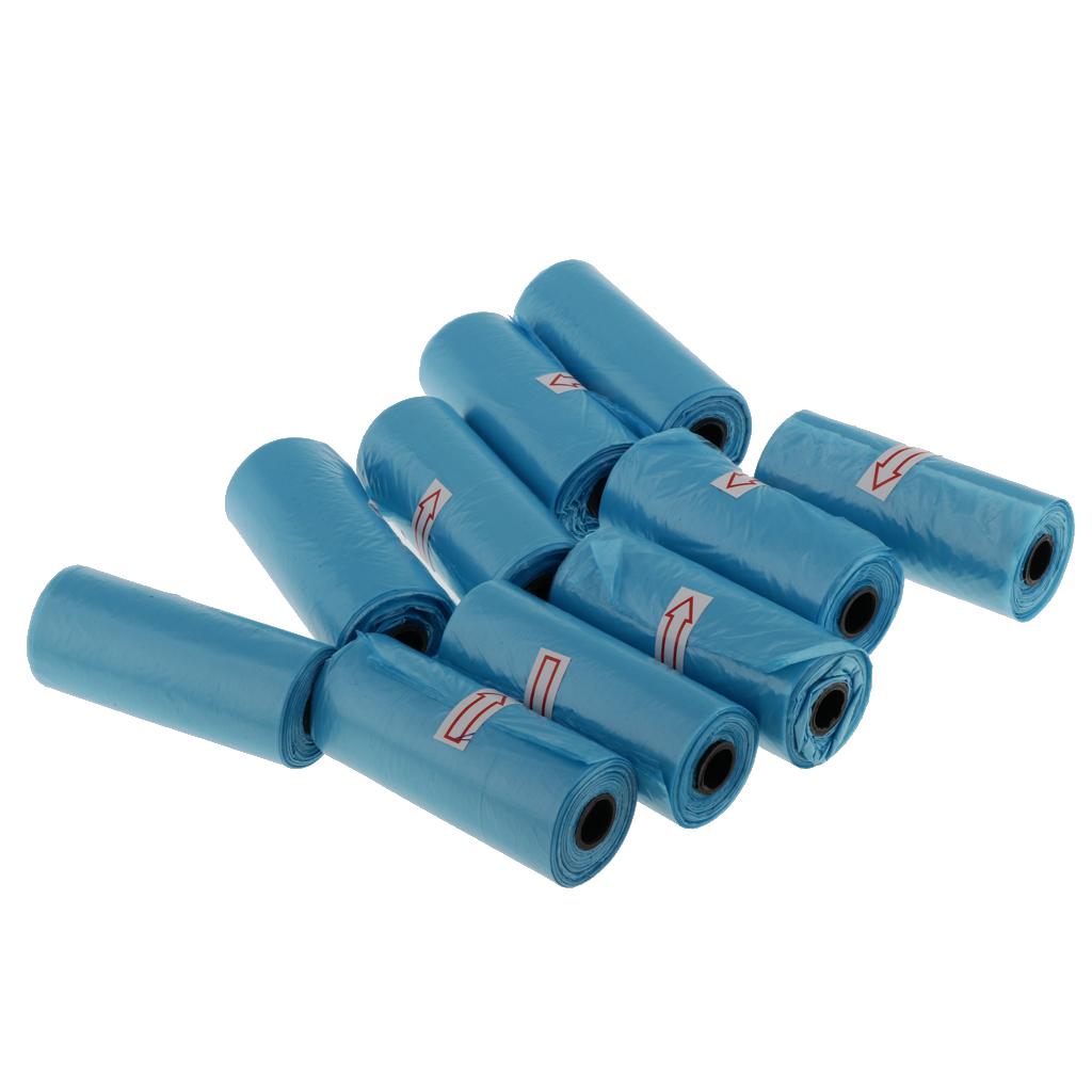 10 rolos de saco de fraldas portátil azul para crianças acessórios ao ar livre