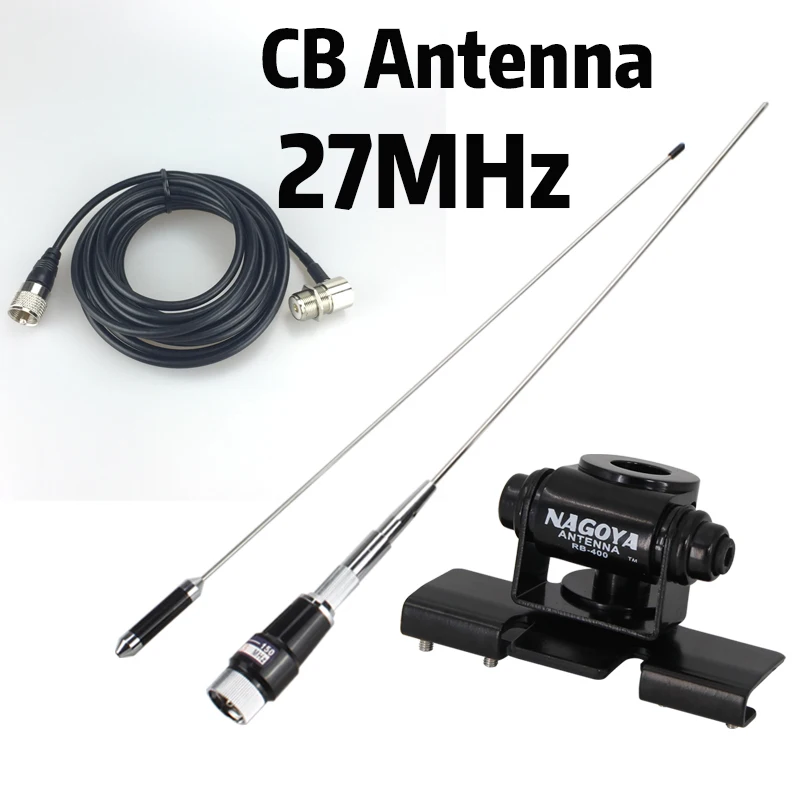 CB アンテナ 27MHz CB ラジオアンテナ PL259 オス互換ミッドランド/ユニデン/ミッドランド/マクソン車両車トラックモバイルラジオ AT-6666 用