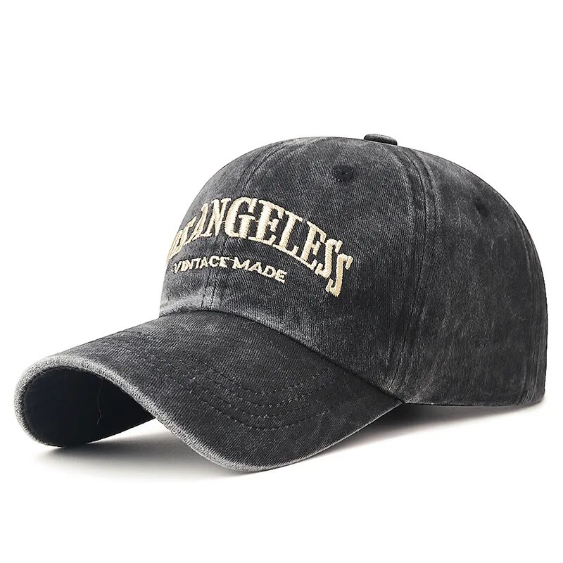 Neue weiche Top gewaschen Vintage beschichtete Stoff kappe drei dimensionale Stickerei Sonnenhut Distressed weiße lässige Baseball kappe
