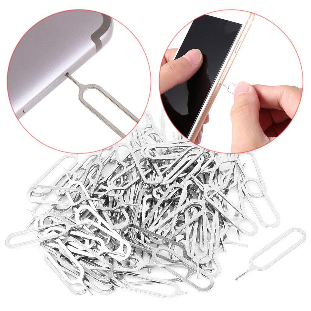 Sim Card Tray Removal Eject Pin Ferramenta Chave Agulha Para IPhone Samsung Huawei Metal Substituir Faltando Universal Tomando Agulha