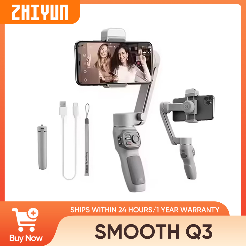 Официальный подвес ZHIYUN SMOOTH Q3 для смартфона, 3-осевые подвесы для телефона, портативный стабилизатор для iPhone 14 pro max/Xiaomi/Huawei