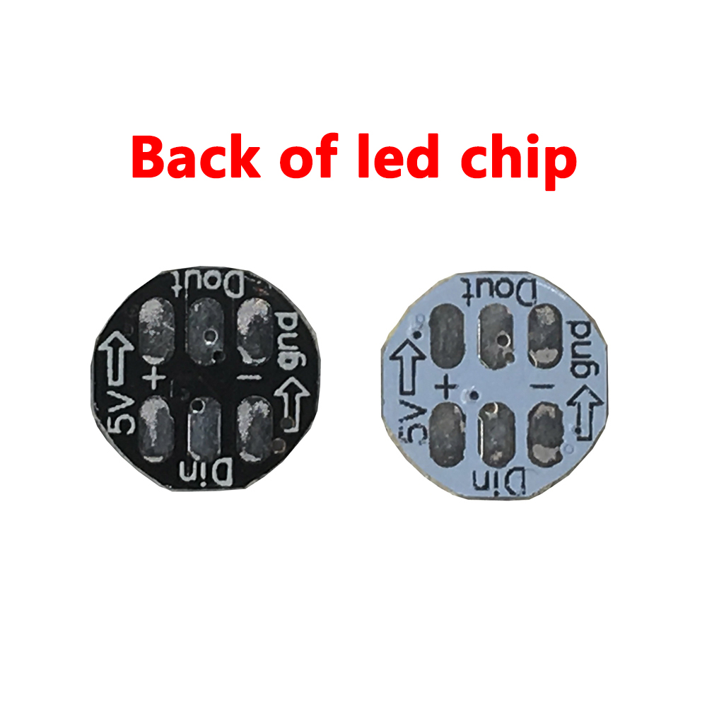 10-1000 Uds WS2812B WS2812 Chip Led RGB de 4 pines 5050SMD WS2811 IC PCB blanco/negro con disipador de calor DC5V