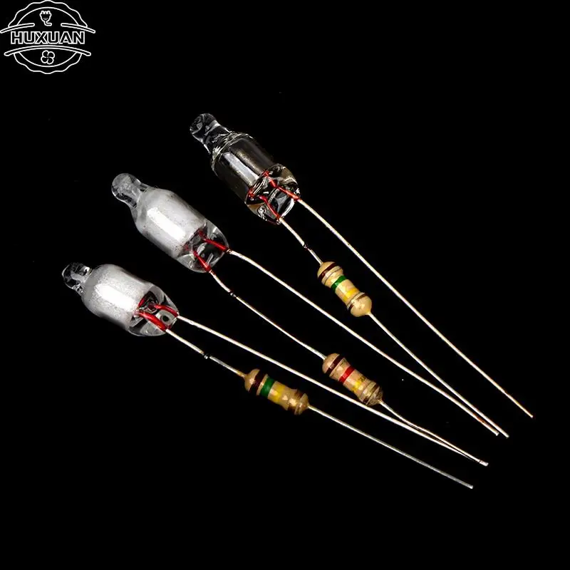 ネオンライトインジケーター,4x10mm,5x13mm,抵抗220v,赤/青/緑,10個