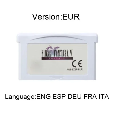 GBA Game fFinal Fantasy Series Cartridge 32 Bit Video Game Console Card High Quality White Shell for GBA NDS