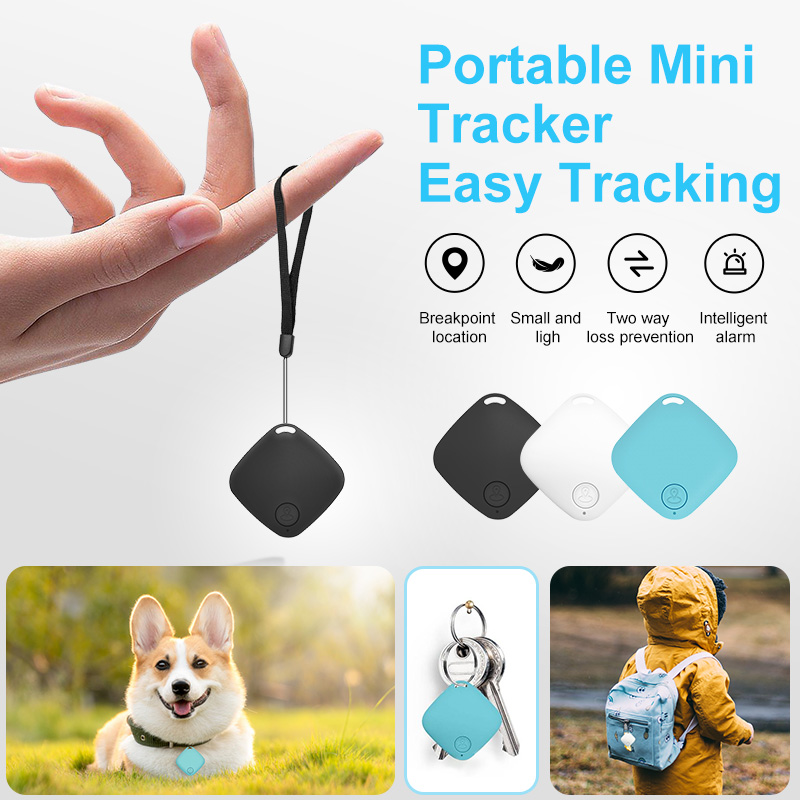 Mini dispositivo de seguimiento Bluetooth antipérdida, billetera para teléfono móvil, buscador de llaves, ubicación, llamador inteligente 5,0, alarma Dual, buscador de mascotas