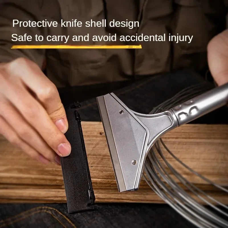 Deli Reinigung Schaufel Cutter Tragbare Reinigung Messer Glas Boden Fliesen Schaber Klinge Naht Entfernung Haushalt Küche Hand Werkzeug
