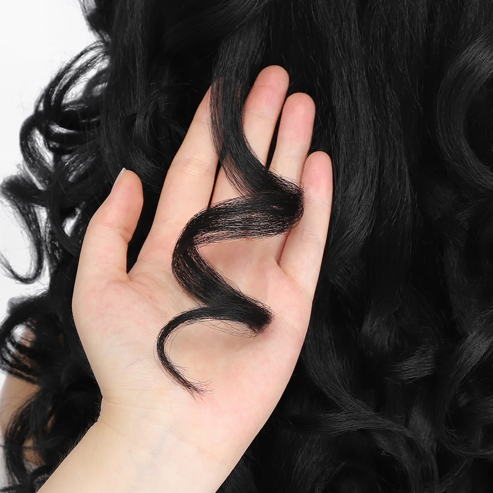 สีดําสีน้ําตาล Curly วิกผมสังเคราะห์ลูกไม้ด้านหน้าด้านหน้าสําหรับผู้หญิงสีบลอนด์สีส้มหญิงวิกผมลูกไม้ 13X4X1 คอสเพลย์ทุกวัน