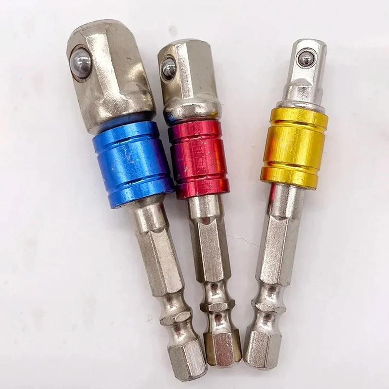 Adaptador de extensión de controlador de impacto, convertidor extendido, taladro eléctrico hexagonal a tuerca de alta velocidad, llave cuadrada masculina, herramienta eléctrica