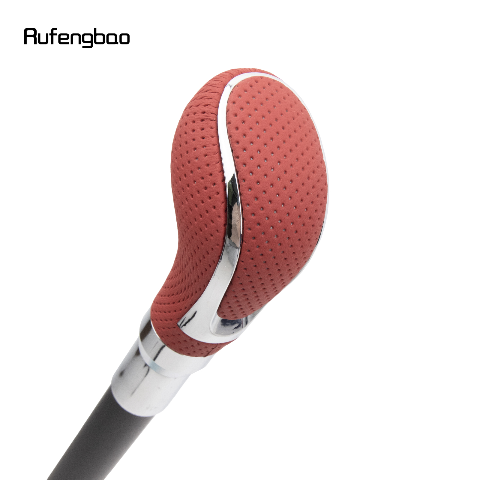 銀と赤の革の杖,装飾的な杖,紳士のコスプレ,エレガントなファッション,クローザー,92cm