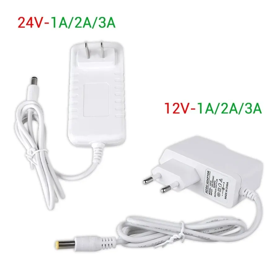 AC 100-240V a DC 12 V 24V 1A 2A 3A LED Driver trasformatore 12 Volt Switching alimentatore adattatore convertitore caricatore per striscia LED